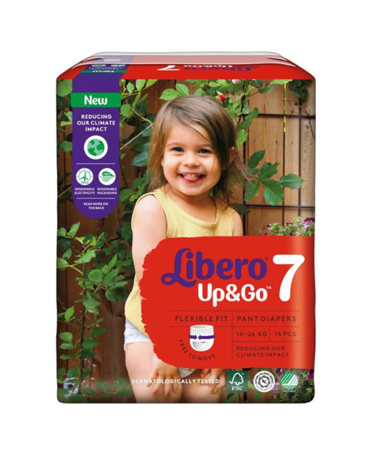 LIBERO UP&GO PANNOLINI 7 16-26 16 PEZZI - farmascienza.it