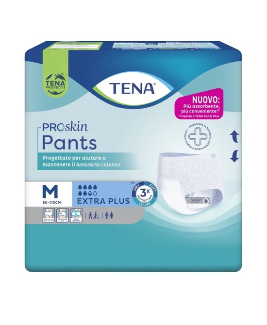 PANNOLONE A MUTANDINA TENA PANTS EXTRA PLUS M 14 PEZZI - farmascienza.it