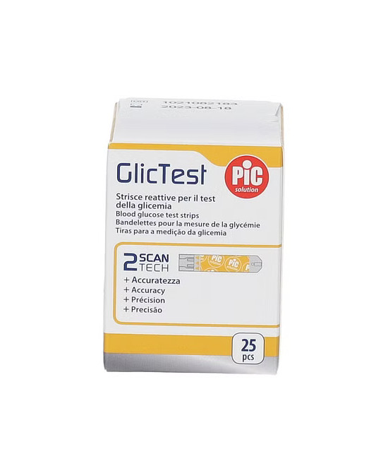 PIC GLICTEST STRISCE 25 PEZZI - farmascienza.it
