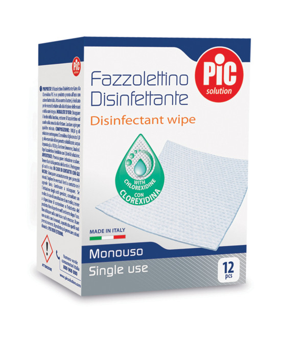 PIC SOLUTION FAZZOLETTINI DISINFETTANTI 12 PEZZI - farmascienza.it