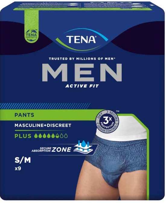 PULL UP UOMO TENA MEN PANTS ACTIVE FIT S/M 9 PEZZI - farmascienza.it