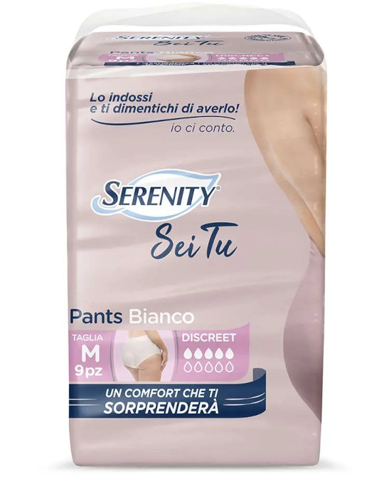 SERENITY PANTS PANNOLONE A MUTANDINA ADVANCE SEITU DISCREET TAGLIA MEDIUM 12 PEZZI - farmascienza.it