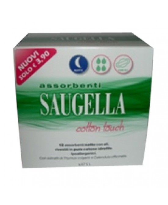 SAUGELLA COTTON TOUCH ASSORBENTI NOTTE 12 PEZZI - farmascienza.it