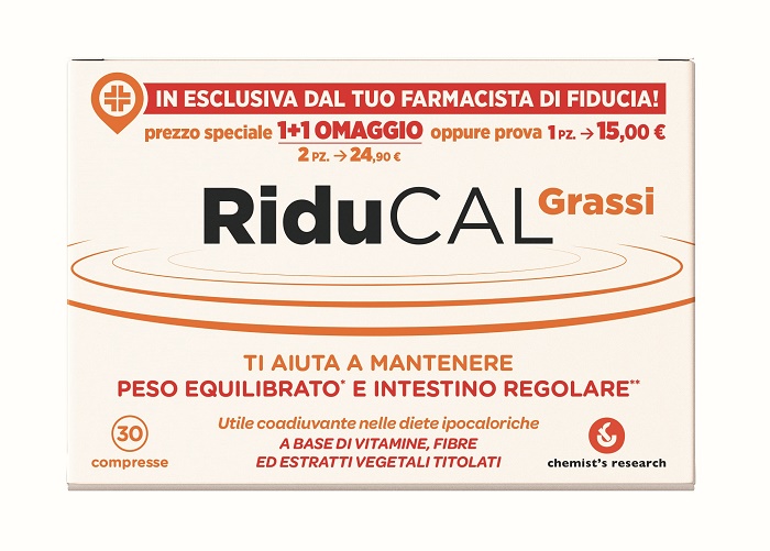 RIDUCAL GRASSI 30 COMPRESSE - farmascienza.it