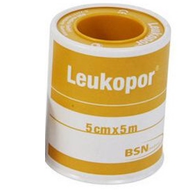 CEROTTO IN ROCCHETTO LEUKOPOR IPOALLERGENICO TESSUTO NON TESSUTO BIANCO 5X500 CM - farmascienza.it