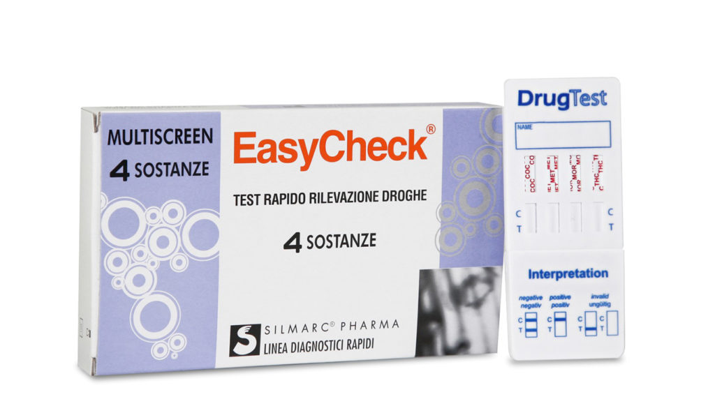TEST RAPIDO SINGOLO O MULTIPLO PER RIVELAZIONE USO DI DROGHE STRIP EASYCHECK 4 SOSTANZE C - farmascienza.it