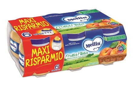 MELLIN OMOGENEIZZATO FRUTTA MISTA 100 G 6 PEZZI - farmascienza.it