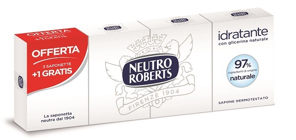 NEUTRO ROBERTS SAPONE SOLIDO 4 PEZZI 100 G - farmascienza.it