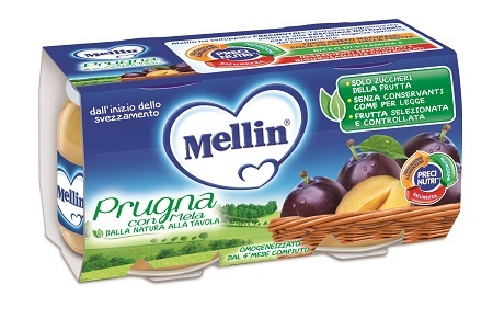MELLIN OMOGENEIZZATO PRUGNA MELA 100 G 2 PEZZI - farmascienza.it