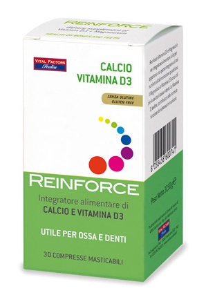 REINFORCE CALCIO + VITAMINA D3 30 COMPRESSE MASTICABILI - farmascienza.it