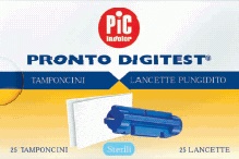 LANCETTE PUNGIDITO PIC DIGITEST GAUGE 28 25 PEZZI + 25 TAMPONCINI ASSORBENTI - farmascienza.it