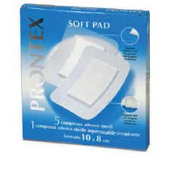 GARZA COMPRESSA PRONTEX SOFT PAD 10X8 CM 6 PEZZI (5 TNT + 1 IMPERMEABILE AQUA PAD) - farmascienza.it