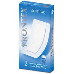 GARZA COMPRESSA PRONTEX SOFT PAD AUTOADESIVA 10X20CM 2 PEZZI - farmascienza.it