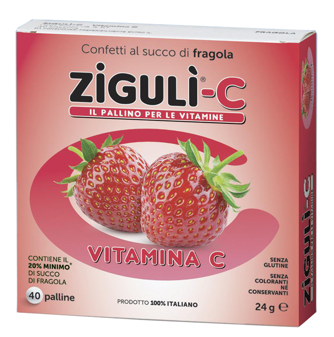 ZIGULI C FRAGOLA 40 CONFETTI 24 G - farmascienza.it