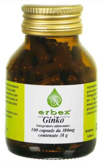 GINKGO BILOBA 100 CAPSULE 380 MG - farmascienza.it