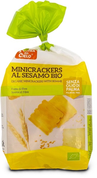 MINICRACKERS DI FRUMENTO AL SESAMO BIO 250 G - farmascienza.it