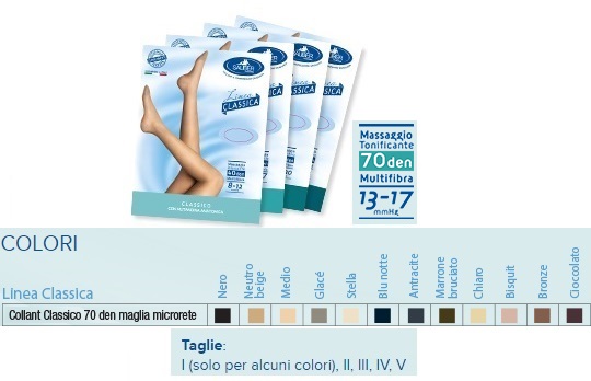 SAUBER COLLANT 70 DENARI MAGLIA MICRORETE NEUTRO BEIGE 4 LINEA CLASSICA - farmascienza.it