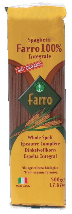 PASTA 100% FARRO INTEGRALE SPAGHETTI 500 G - farmascienza.it