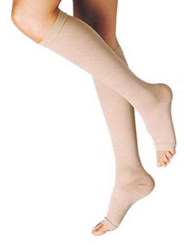 GAMBALETTO TERAPEUTICO DUALSAN A COMPRESSIONE DECRESCENTE KKL1 PUNTA APERTA BEIGE UNISEX 3 1 PAIO - farmascienza.it