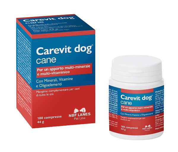 CAREVIT DOG FLACONE 100 COMPRESSE APPETIBILI - farmascienza.it