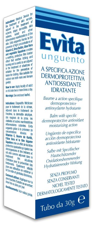 EVITA UNGUENTO A SPECIFICA AZIONE DERMOPROTETTIVA ANTIOSSIDANTE IDRATANTE 30 ML - farmascienza.it