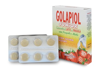 GOLAPIOL JUNIOR LATTE FRAGOLA 24 COMPRESSE - farmascienza.it