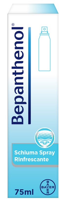 SCHIUMA SPRAY RINFRESCANTE BEPANTHENOL 75ML - farmascienza.it
