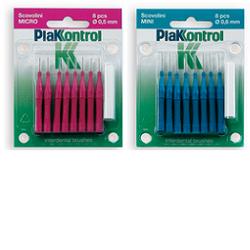 PLAKKONTROL SCOVOLINO MICRO 0,5 MM 8 PEZZI + MANICO - farmascienza.it