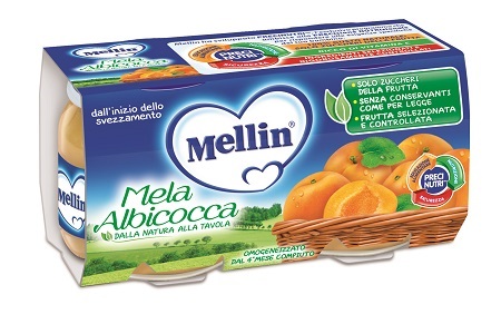MELLIN OMOGENEIZZATO MELA/ALBICOCCA 100 G 2 PEZZI - farmascienza.it