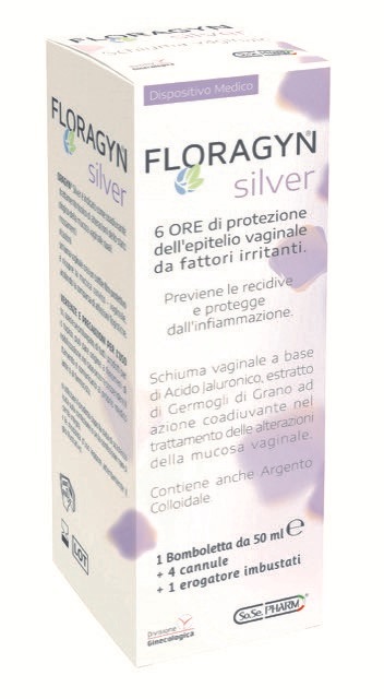 FLORAGYN SILVER SCHIUMA VAGINALE CON ARGENTO COLLOIDALE 50 ML - farmascienza.it