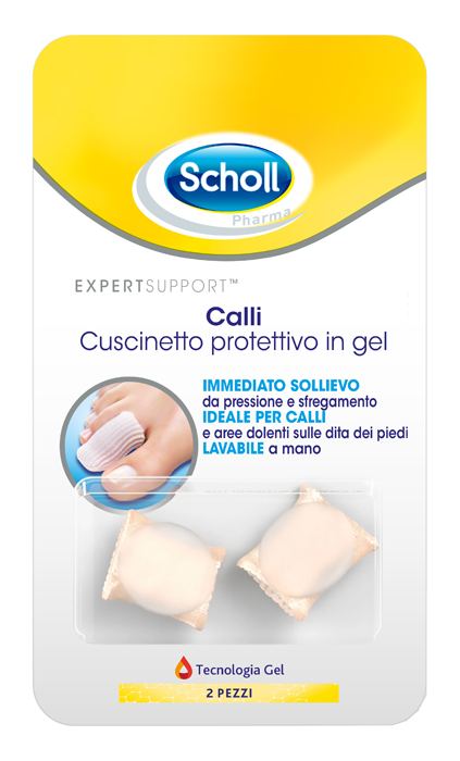 CUSCINETTI PROTETTIVI PER PIEDI CALLI SCHOLL GELACTIV 2 PEZZI - farmascienza.it