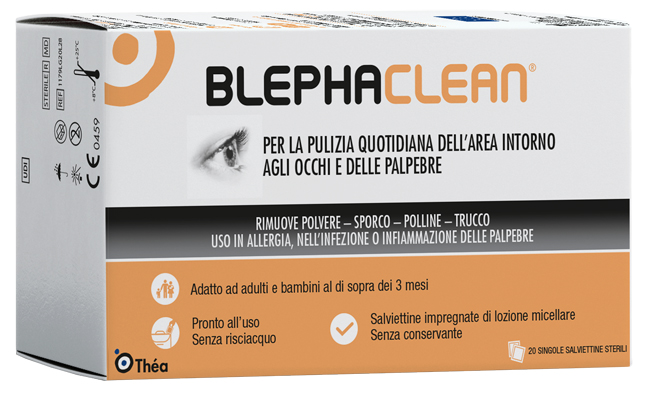 BLEPHACLEAN GARZE OCULARI STERILI A BASE DI ACIDO IALURONICO 20 PEZZI - farmascienza.it