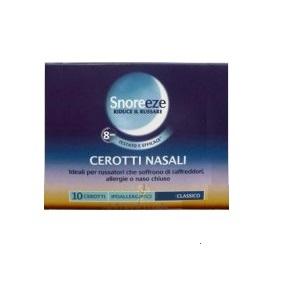 CEROTTO NASALE SNOREEZE CLASSICO LARGE 10 PEZZI - farmascienza.it