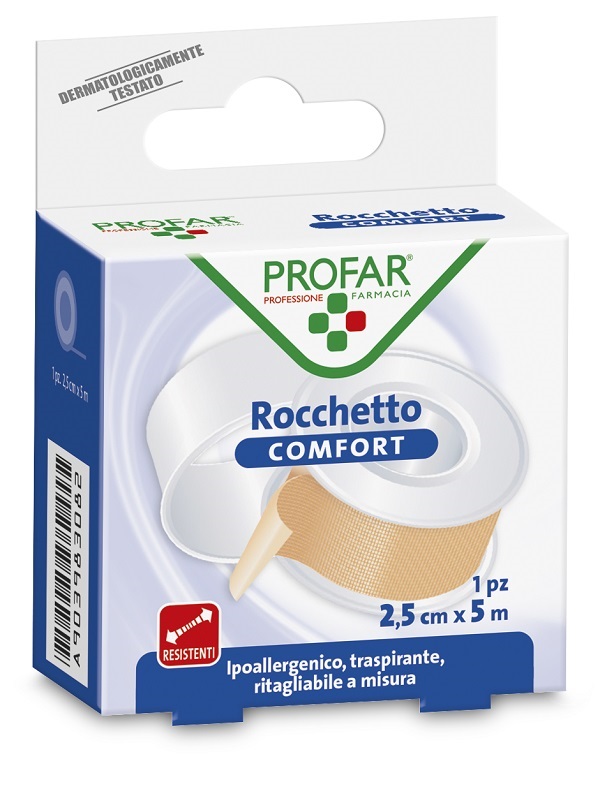 ROCCHETTO IN TELA COMFORT 2,5 CM X 5 M PROFAR - farmascienza.it