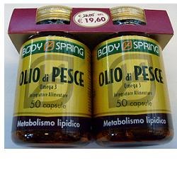 BODY SPRING OLIO DI PESCE OMEGA 3 CONFEZIONE BIPACK 50 CAPSULE X 2 - farmascienza.it
