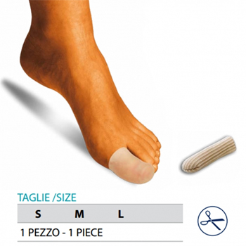 ORIONE OK PED G105 CAPPUCCIO PROTEGGI DITA GEL POLIMERO RIVESTITO M 1 PEZZO - farmascienza.it