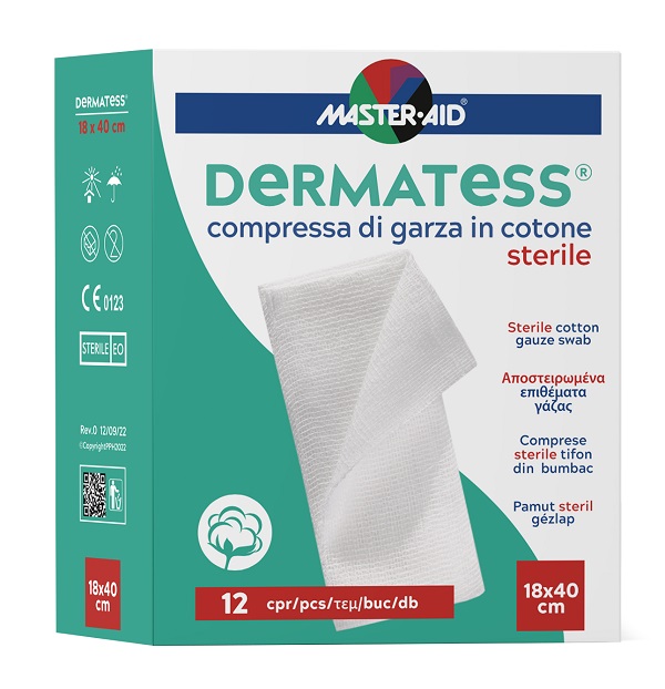 GARZA IDROFILA DERMATESS COT 18X40 12 PEZZI - farmascienza.it