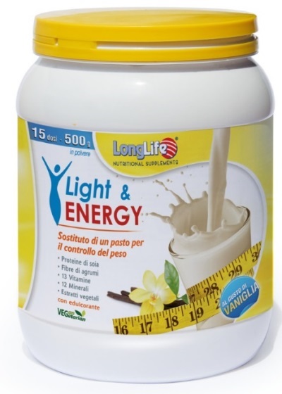 LONGLIFE LIGHT & ENERGY VANIGLIA 500 G - farmascienza.it