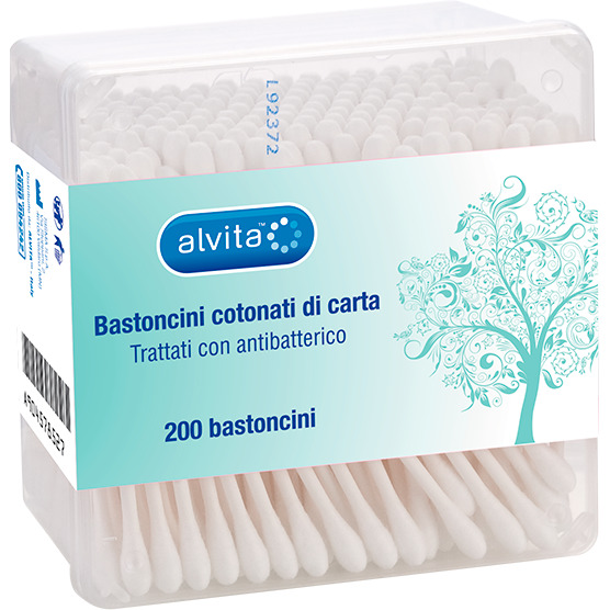 ALVITA BASTONCINI COTONATI DI CARTA 200 PEZZI - farmascienza.it