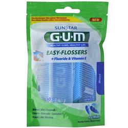 GUM EASY FLOSSERS FILO INTERDENTALE CON FORCELLA 30 PEZZI - farmascienza.it