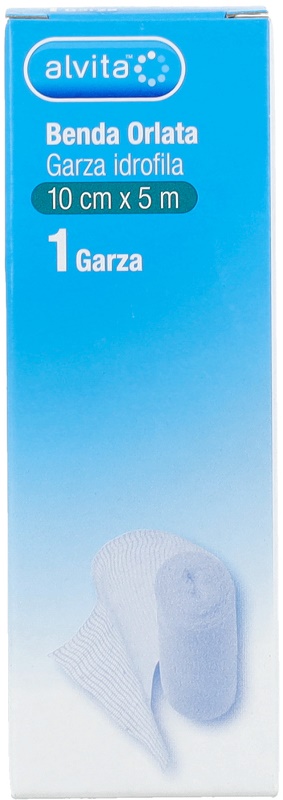 BENDA ORLATA GARZA IDROFILA ALVITA 10X500CM - farmascienza.it