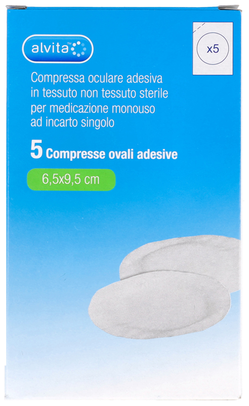 ALVITA COMPRESSA OCULARE ADESIVA 5 PEZZI - farmascienza.it