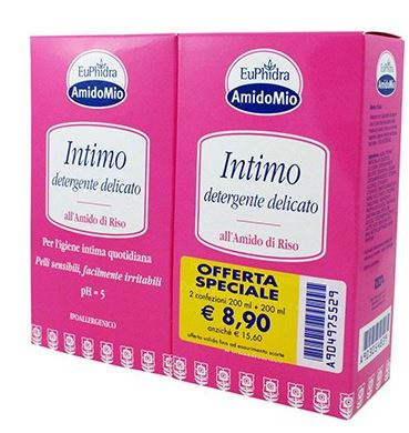 EUPHIDRA ABBINATA INTIMO DETERGENTE DELICATO 200 ML + 200 ML - farmascienza.it