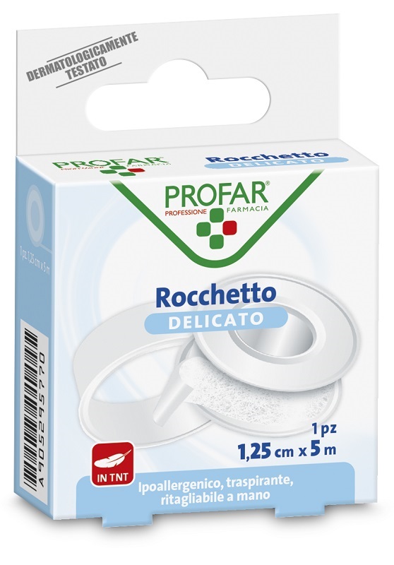 ROCCHETTO TESSUTO NON TESSUTO DELICATO 1,25 CM X 5 M PROFAR - farmascienza.it