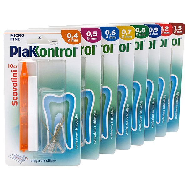 PLAKKONTROL MINIGRIP SCOVOLINO 0,8 MM 10 PEZZI - farmascienza.it