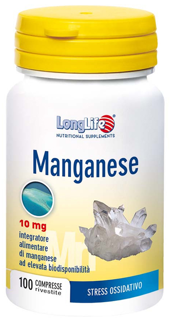 LONGLIFE MANGANESE 10 MG 100 COMPRESSE - farmascienza.it