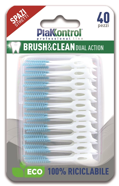 PLAKKONTROL BRUSH & CLEAN SCOVOLINI SPAZI STRETTI 40 PEZZI - farmascienza.it