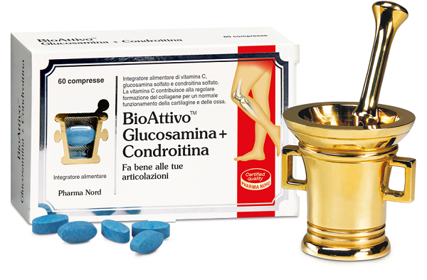BIOATTIVO GLUCOSAMINA + CONDROITINA 60 COMPRESSE - farmascienza.it