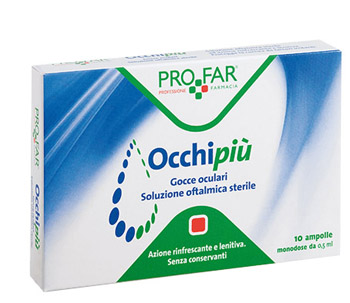 OCCHI PIU' GOCCE OCULARI RINFRESCANTI 10 FL DA 0,5 ML PROFAR - farmascienza.it