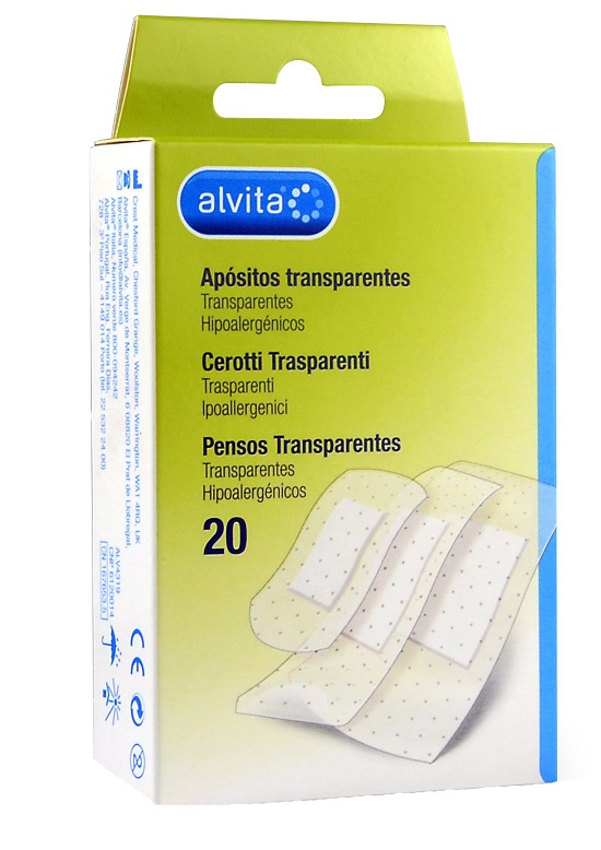 CEROTTO TRASPARENTE 20 PEZZI ALVITA - farmascienza.it